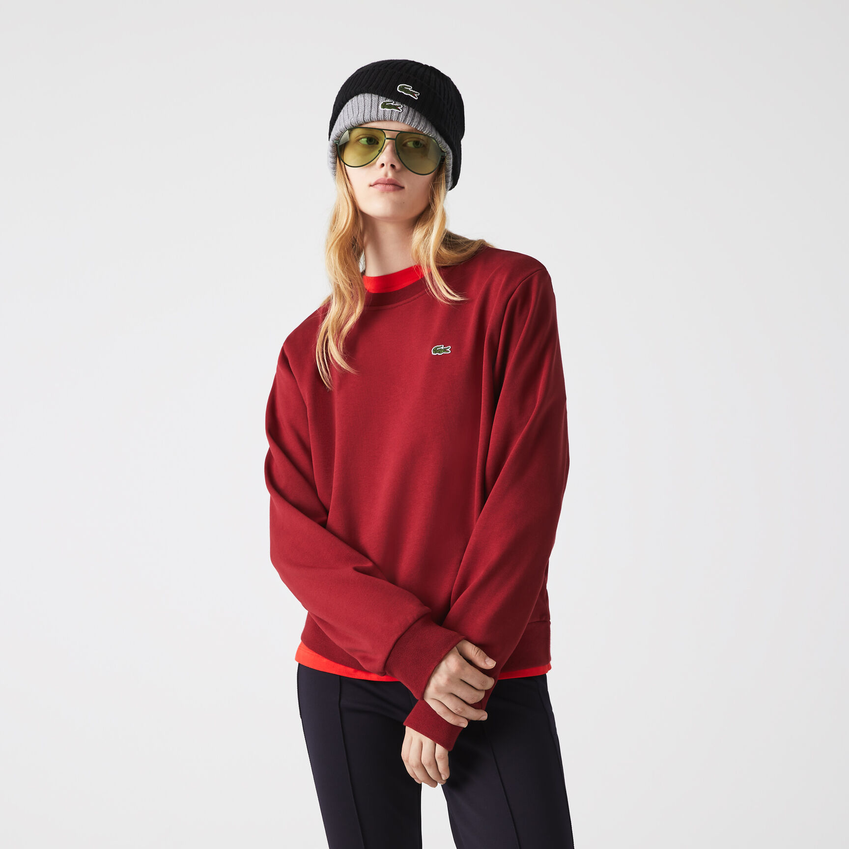 Women's Lacoste Unbrushed Fleece Jogger Sweatshirt