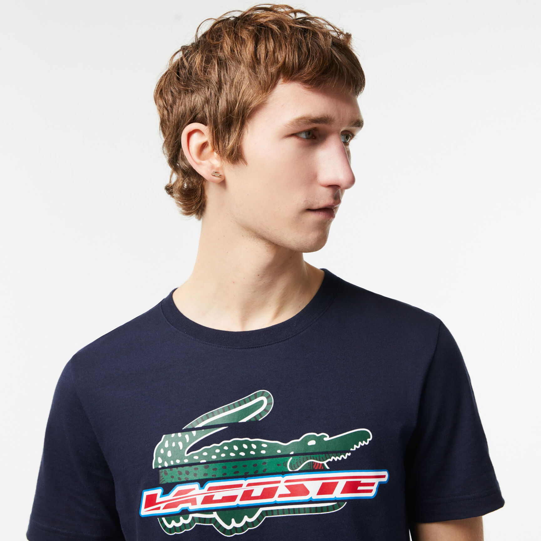 تيشيرت لاكوست قطن عضوي بقصة عادية للرجال مجموعة Lacoste SPORT تيشيرت لاكوست قطن عضوي بقصة عادية للرجال مجموعة Lacoste SPORT