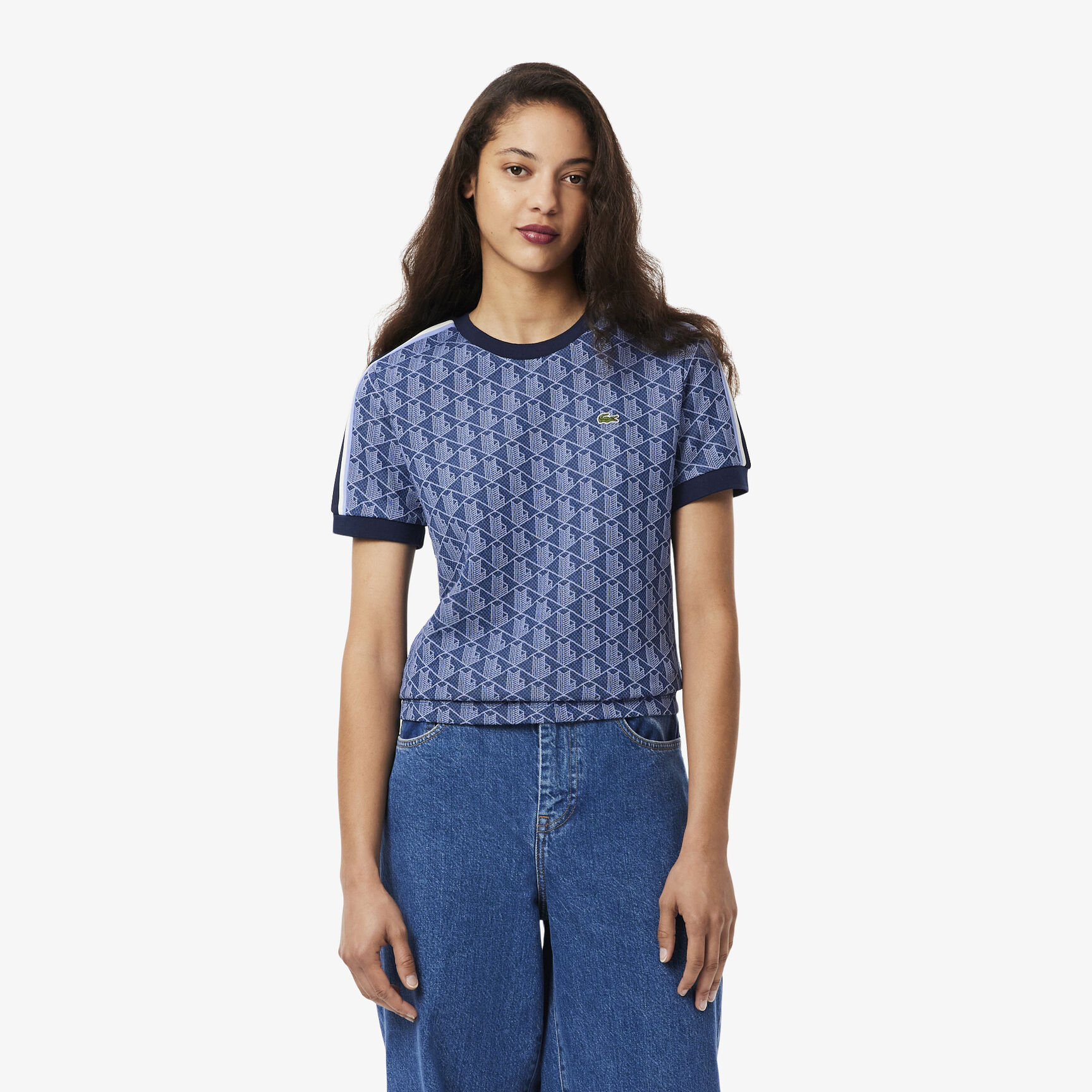 Slim Fit Monogram Jacquard T-shirt Slim Fit Monogram Jacquard T-shirt