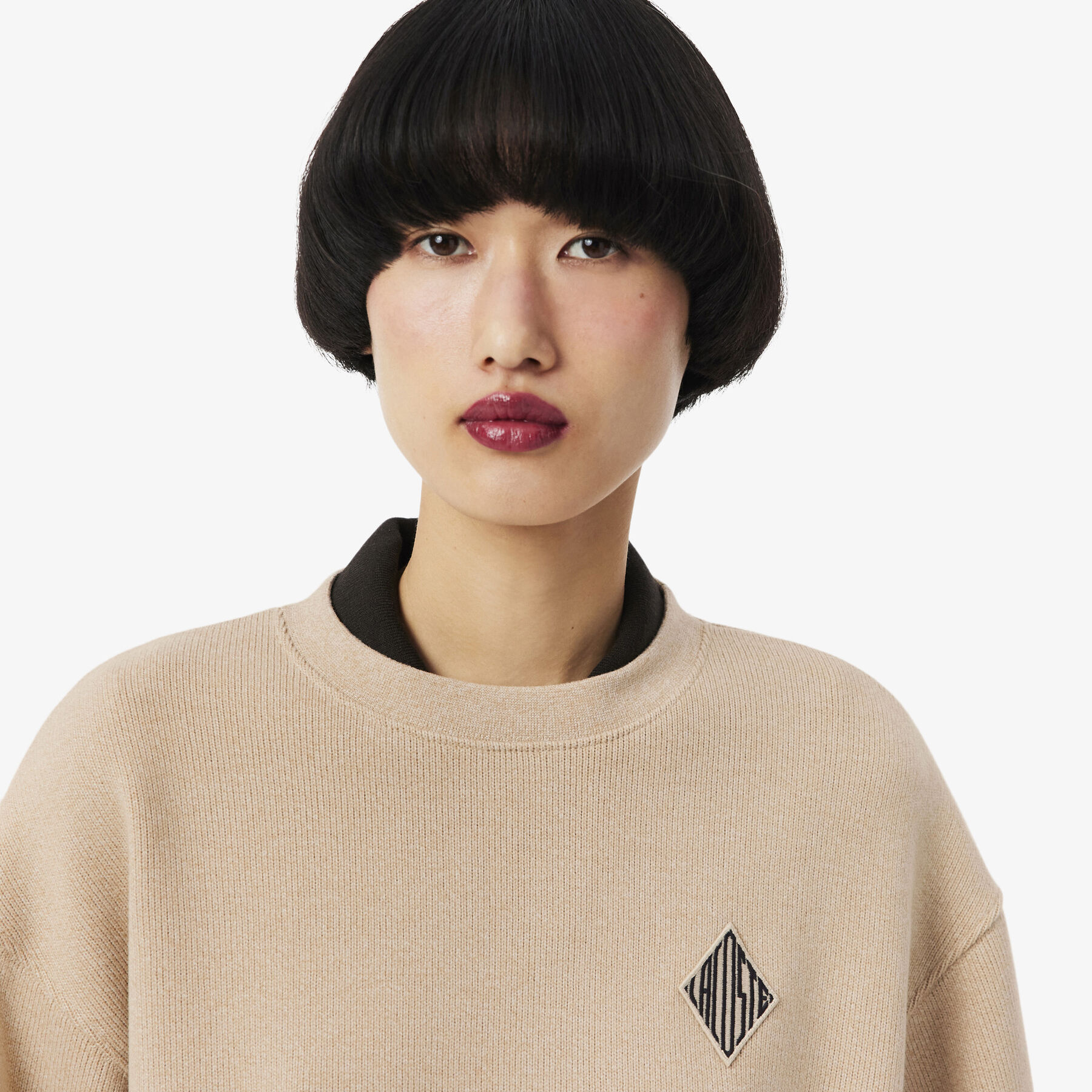 Oversized Interlock Sweatshirt lacoste oversized interlock sweatshirt