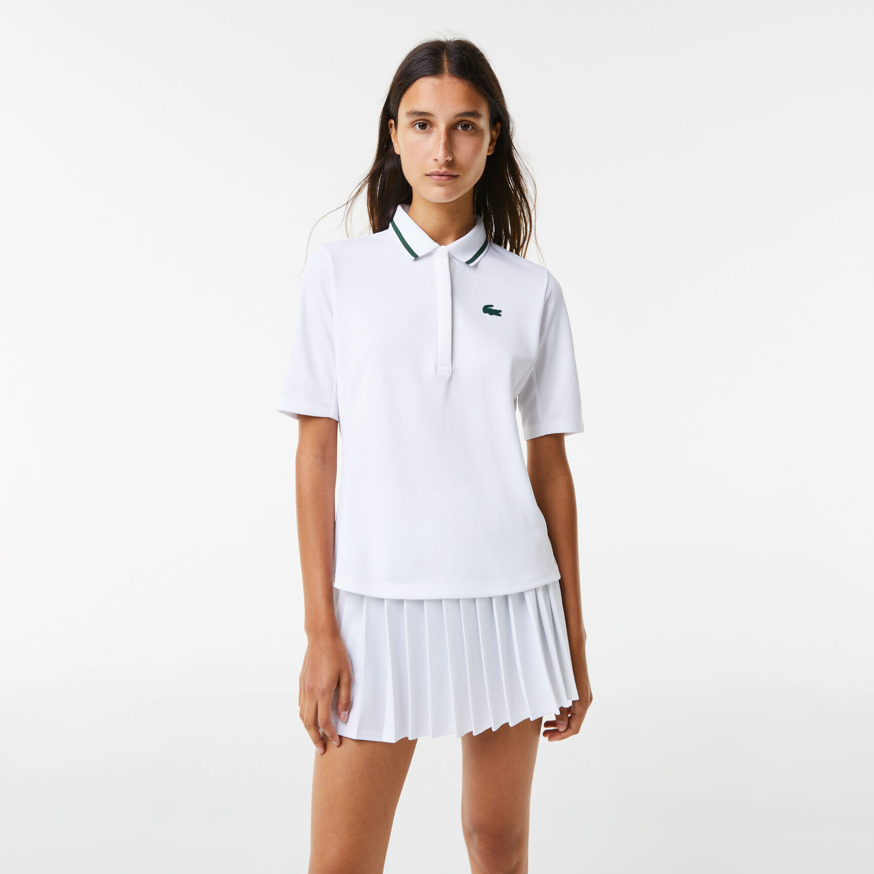 تيشيرت بولو تنس بيكيه ينظم حرارة الجسم للنساء من مجموعة Lacoste SPORT