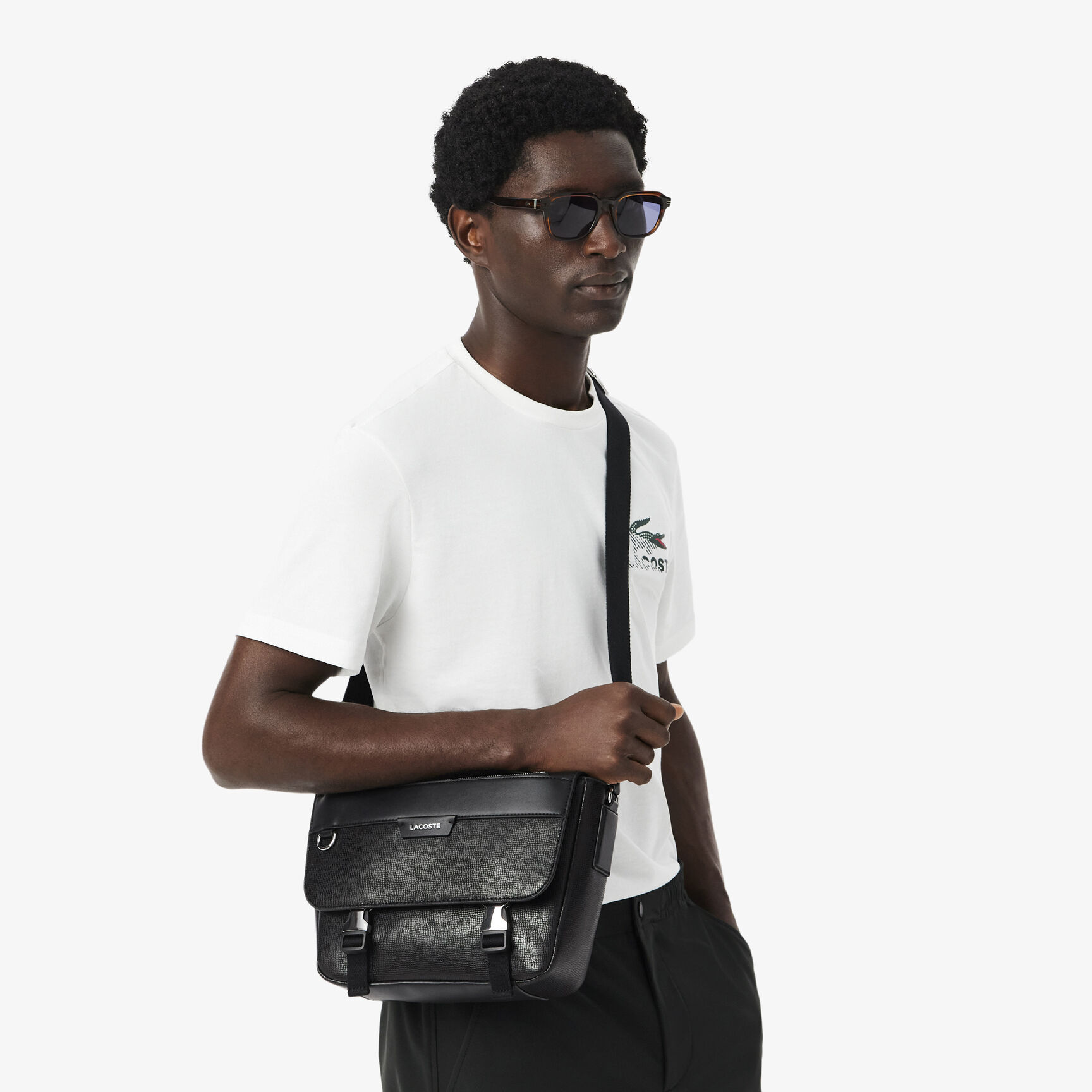 Ossian Flap Close Leather Satchel