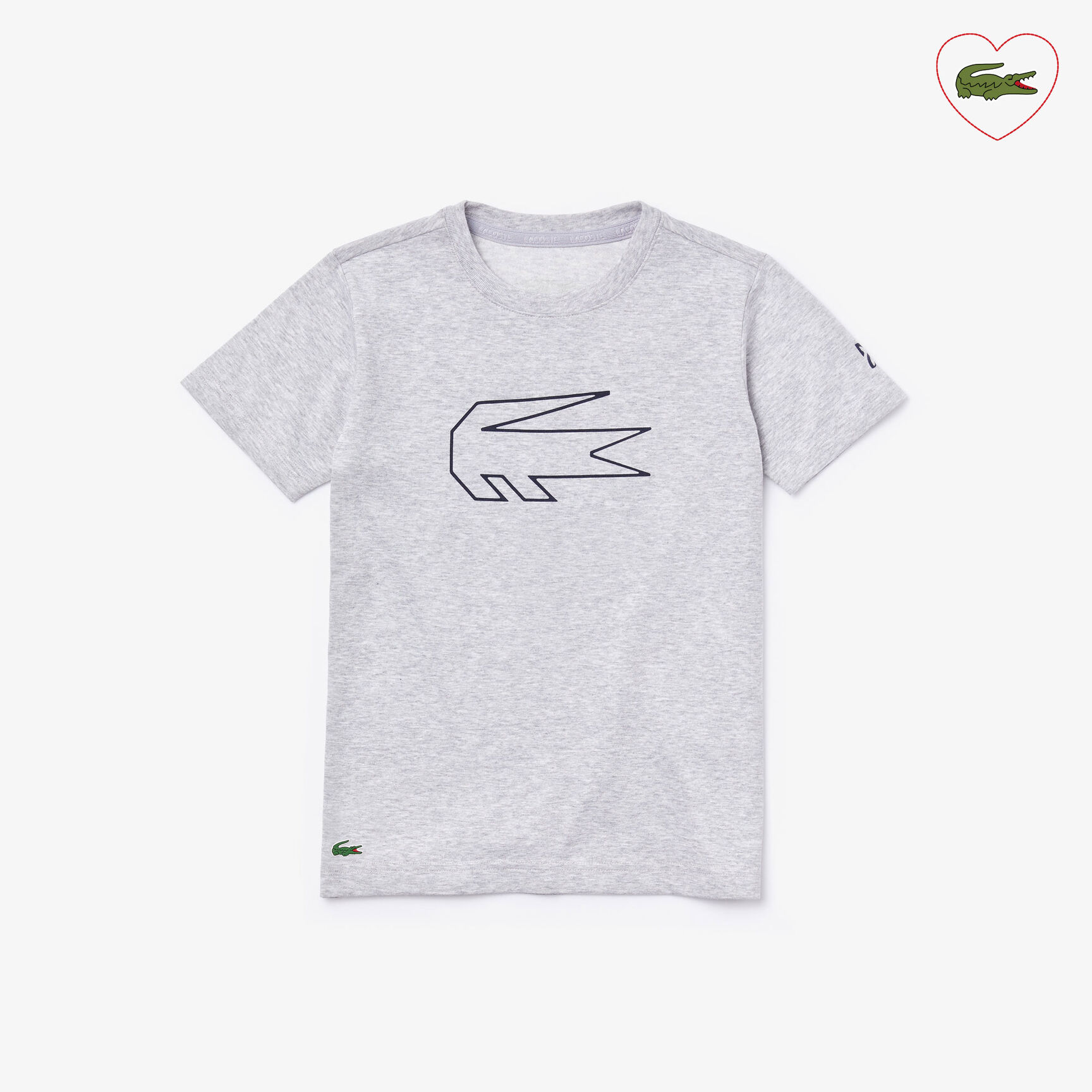 قميص تي شيرت للصبية بطبعة التمساح من مجموعة Lacoste SPORT x Novak Djokovic