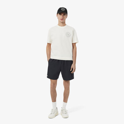 Mid Length Monochrome Swim Trunks