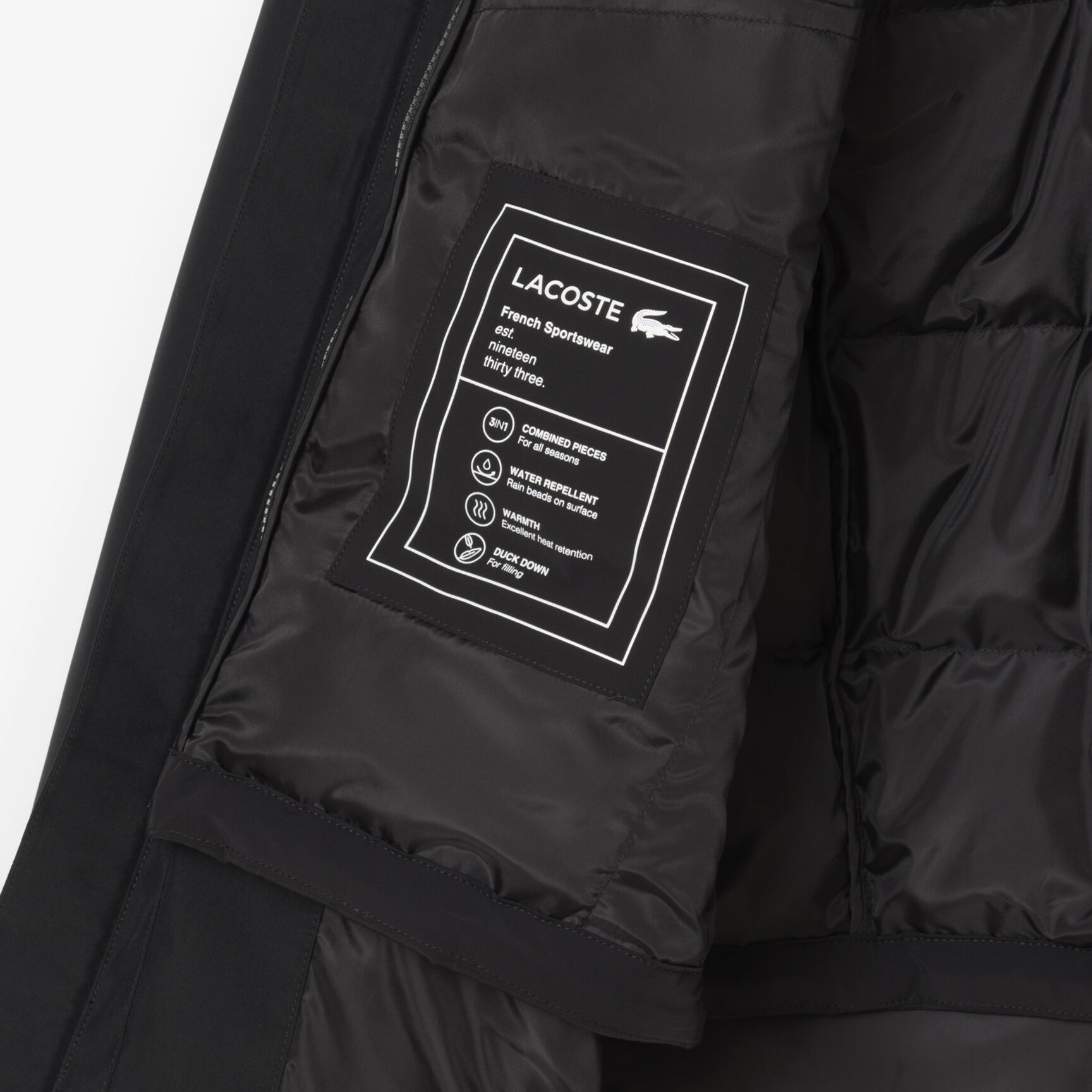 3 in 1 Water-Repellent Padded Parka
