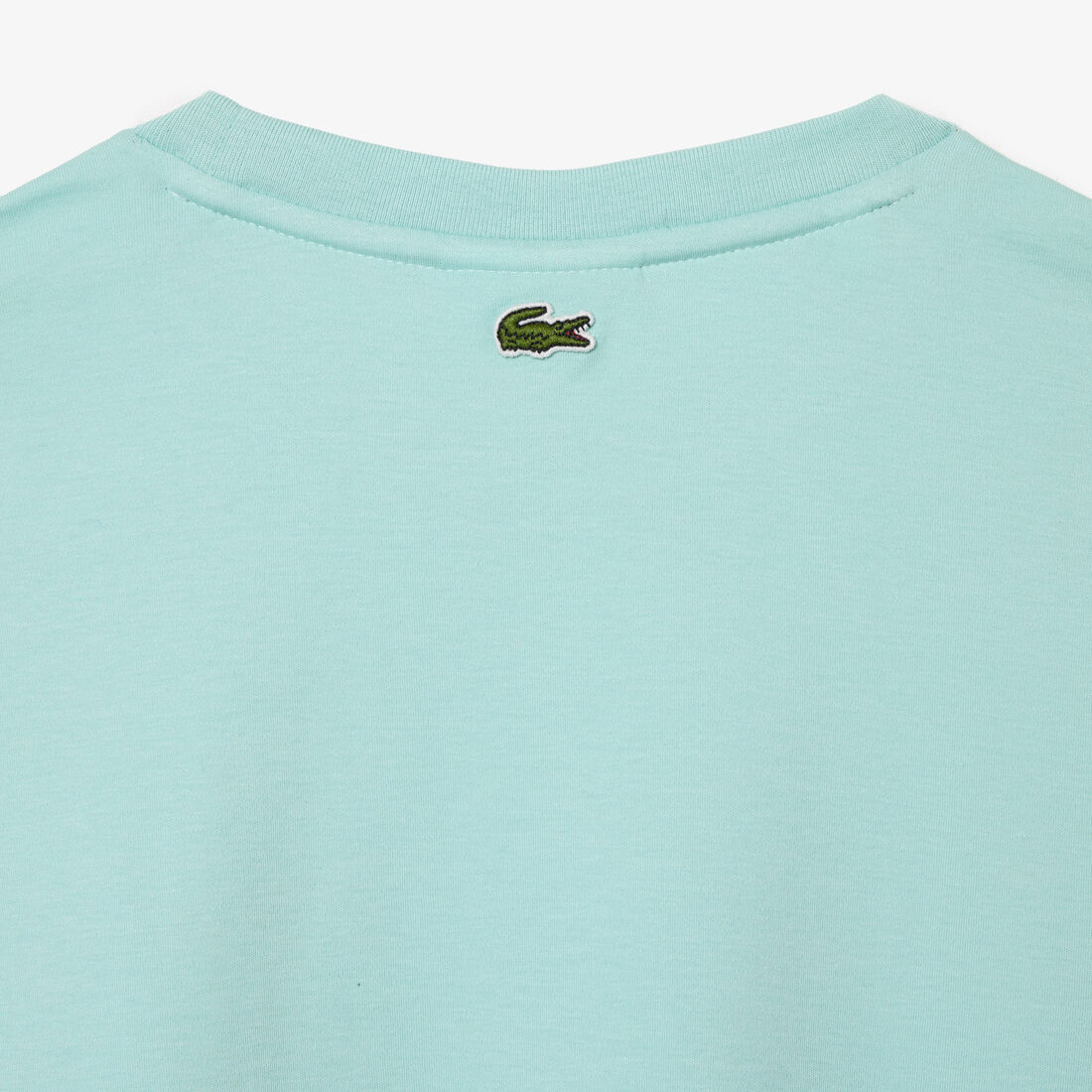 تي شيرت لاكوست جيرسيه قطن بطبعة شعار واسم الماركة تي شيرت لاكوست جيرسيه قطن بطبعة شعار واسم الماركة