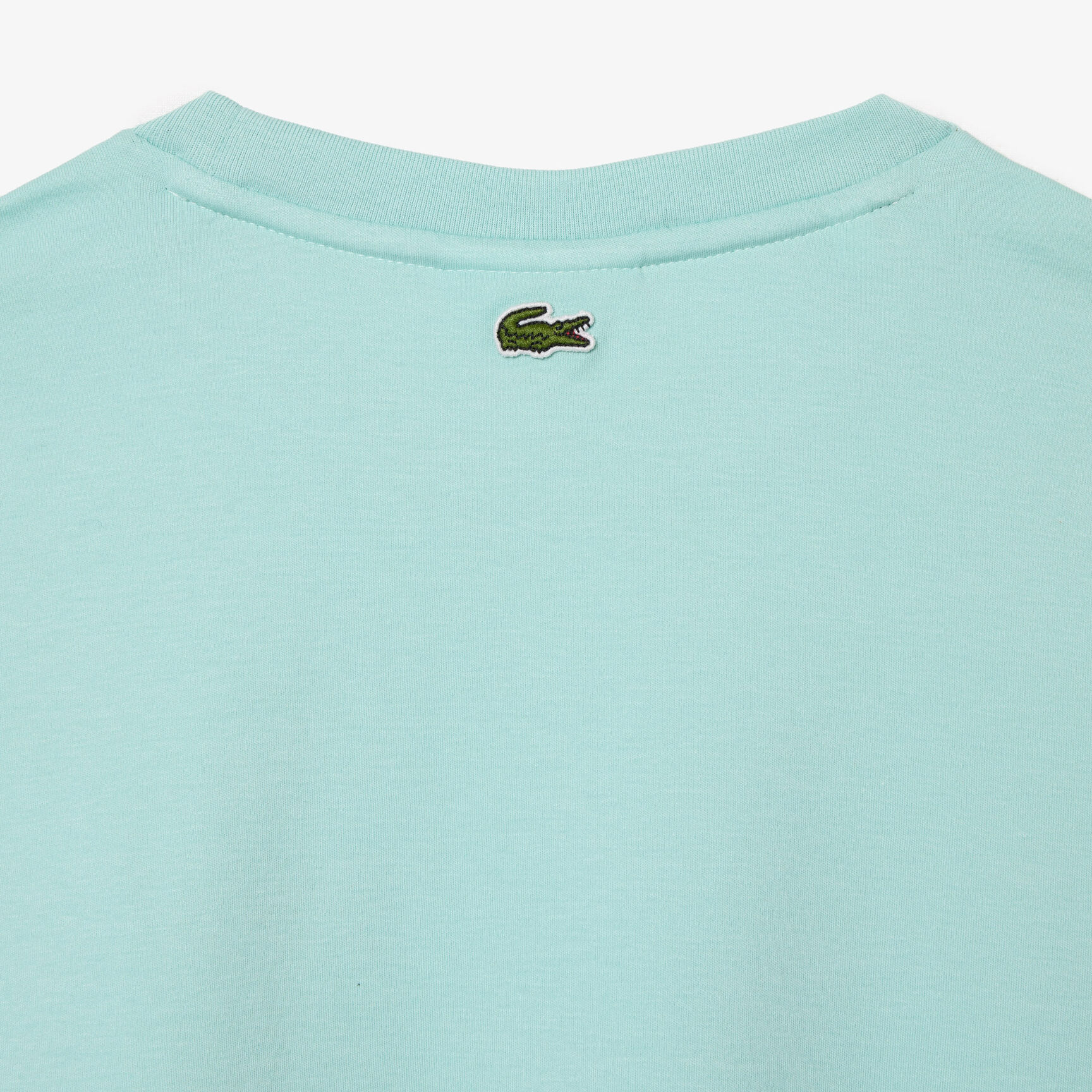 تي شيرت لاكوست جيرسيه قطن بطبعة شعار واسم الماركة تي شيرت لاكوست جيرسيه قطن بطبعة شعار واسم الماركة