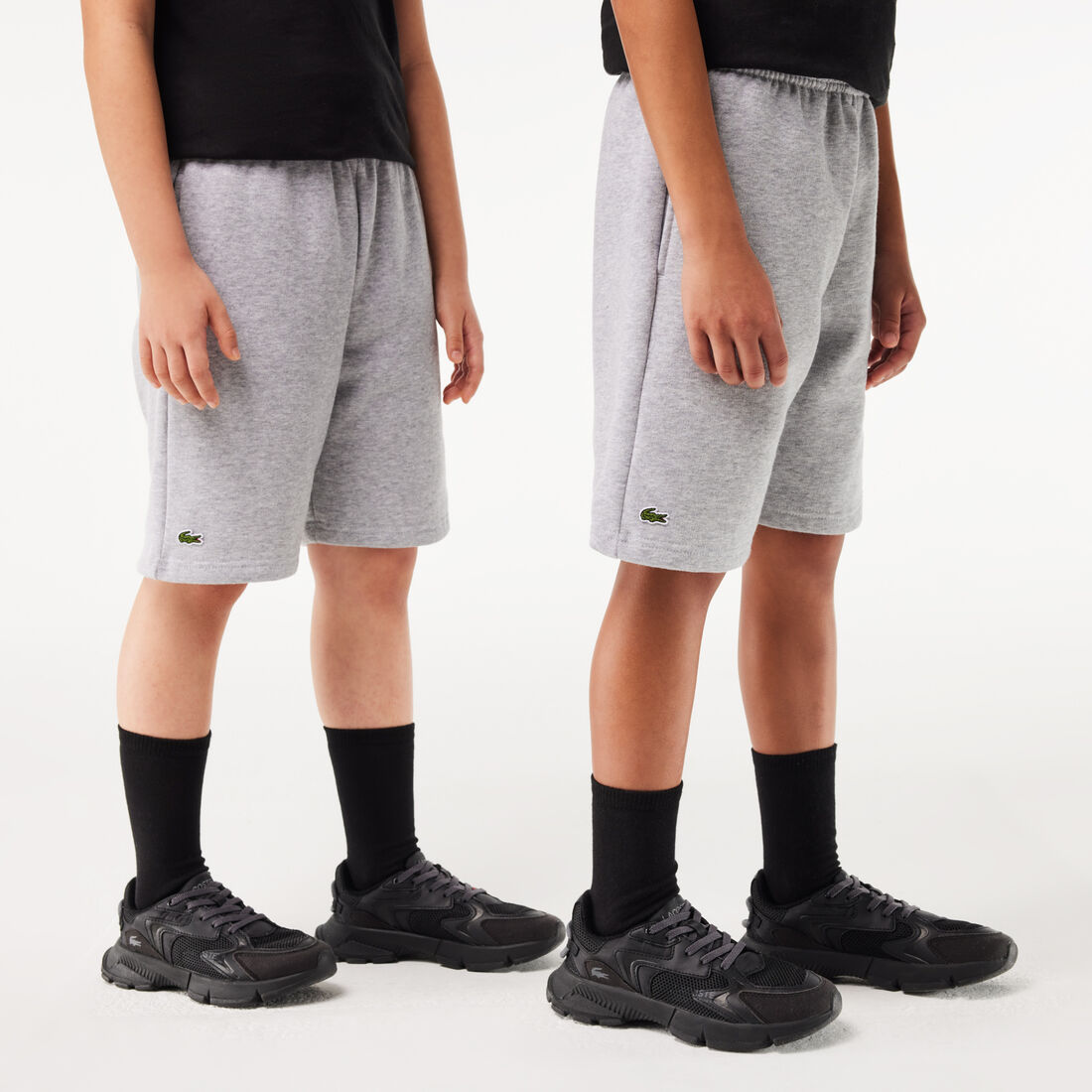 Kids' Lacoste Organic Brushed Cotton Fleece Shorts Kids' Lacoste Organic Brushed Cotton Fleece Shorts