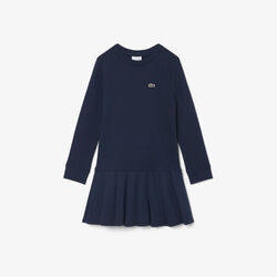 lacoste long sleeved fleece dress