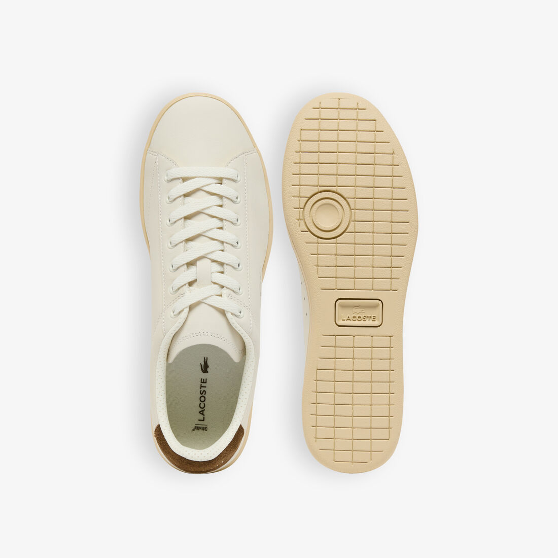 لاكوست men s carnaby set leather sneakers