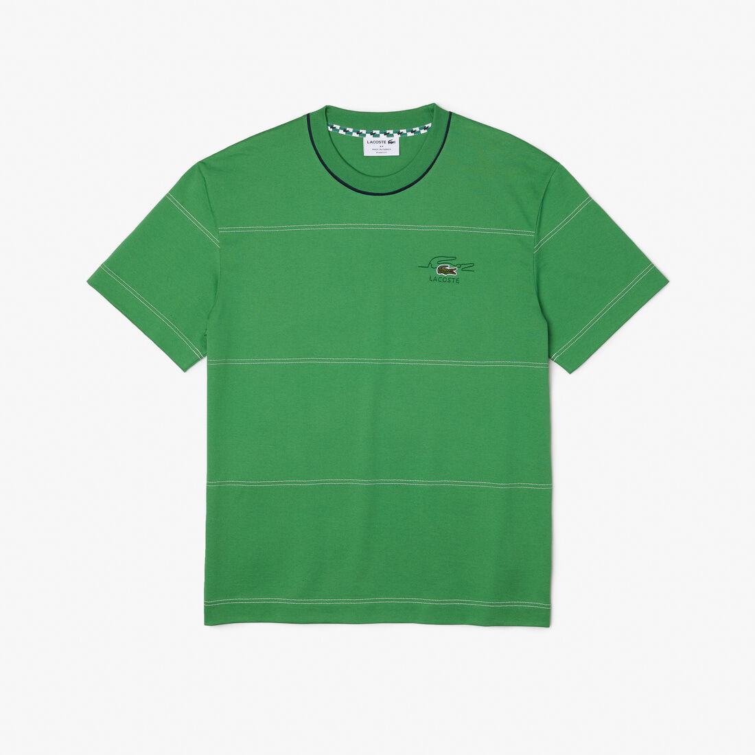 Men's Lacoste Organic Cotton Jersey Stripe T-shirt