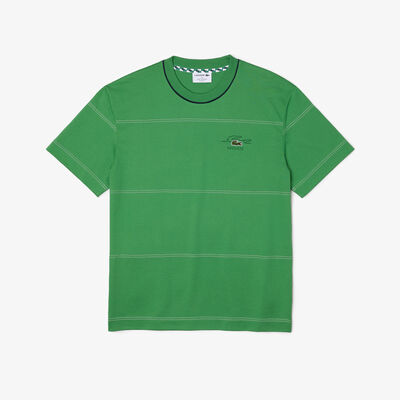Men’s Lacoste Organic Cotton Jersey Stripe T-shirt