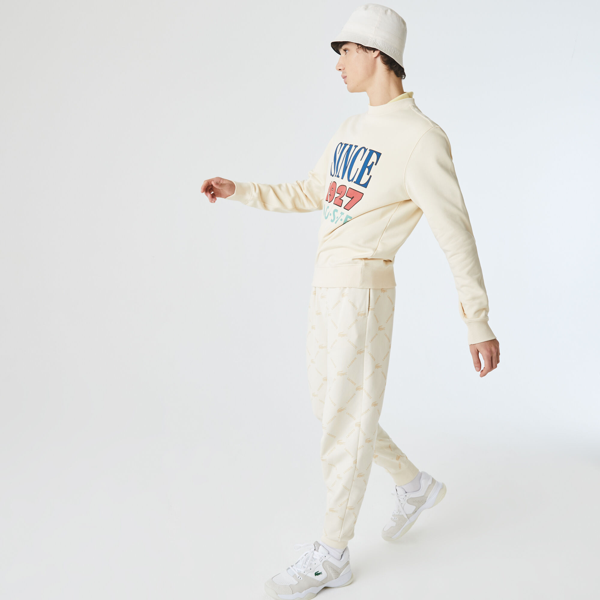 Buy Unisex Lacoste LIVE Print Fleece Tracksuit Pants Lacoste QA