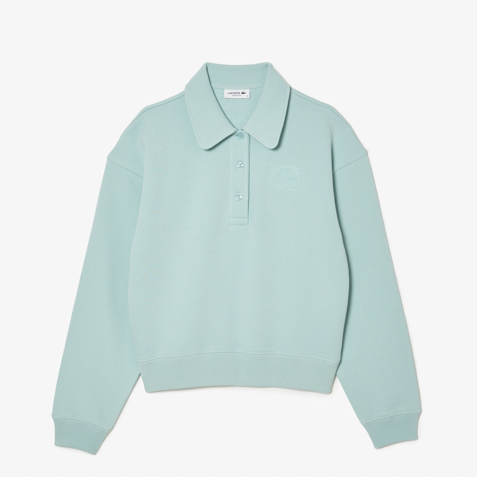 Polo neck sweatshirt on sale