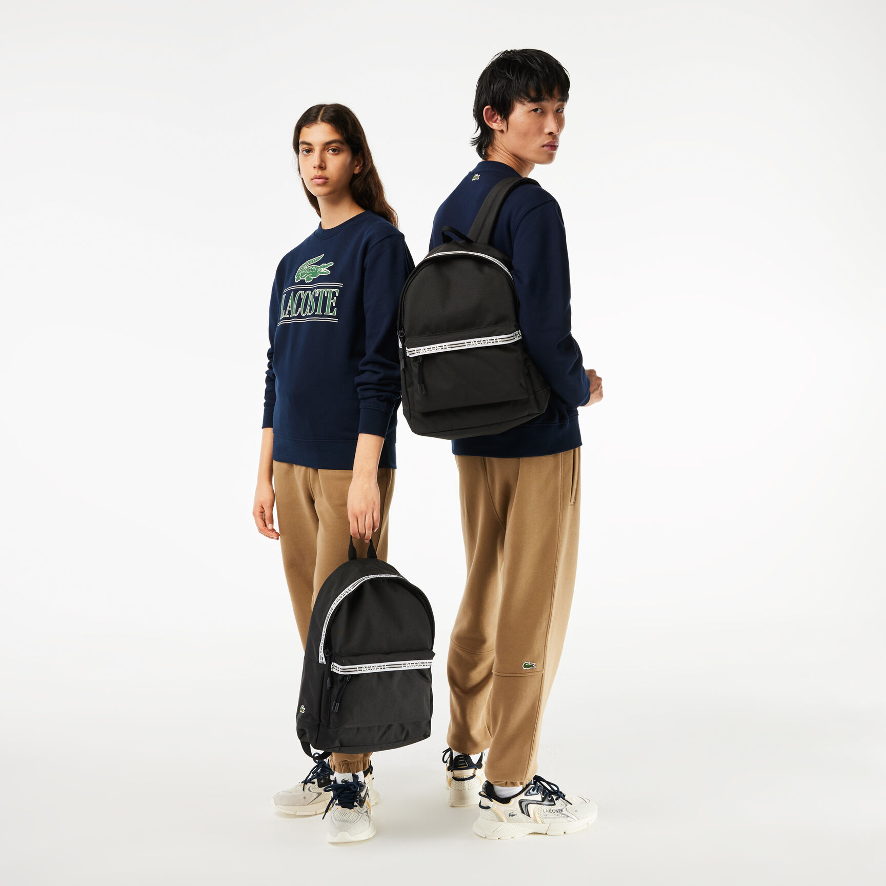 Men's Lacoste Neocroc Backpack with Zipped Logo Straps Men's Lacoste Neocroc Backpack with Zipped Logo Straps