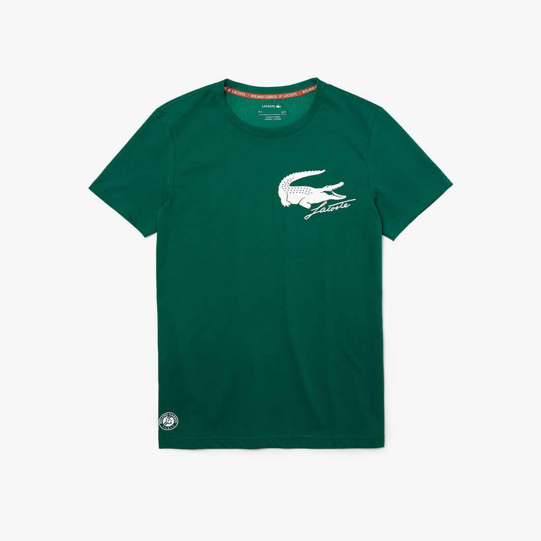 تي شيرت للرجال مع طباعة التمساح مجموعة Lacoste SPORT French Open