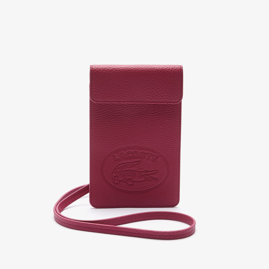 حقيبة هاتف ذكي من الجلد المحبب Croco Crew للسيدات حقيبة هاتف ذكي من الجلد المحبب Croco Crew للسيدات