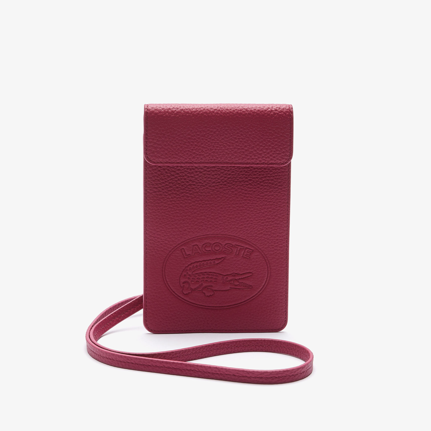 حقيبة هاتف ذكي من الجلد المحبب Croco Crew للسيدات حقيبة هاتف ذكي من الجلد المحبب Croco Crew للسيدات