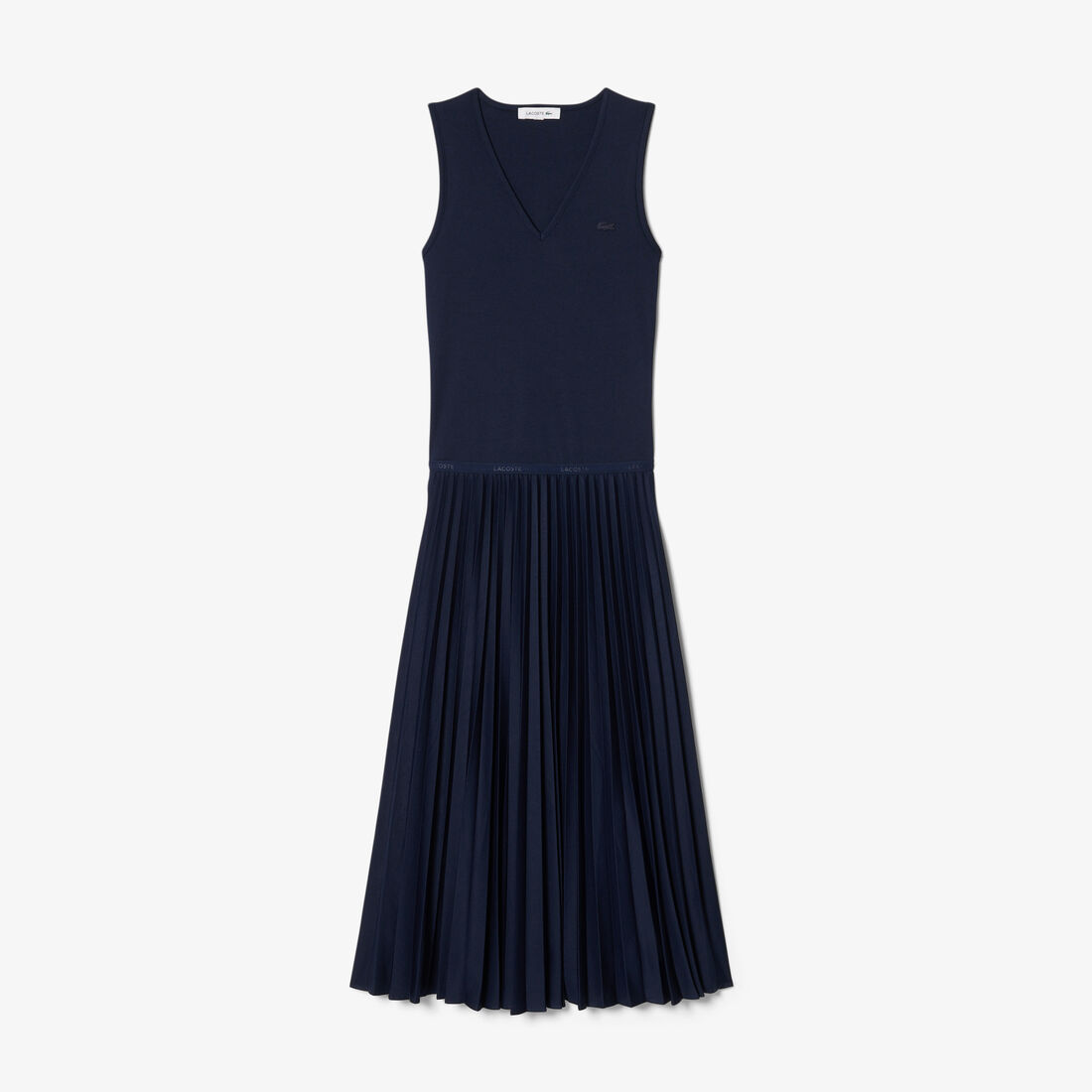 Long Sleeveless Pleated Dress Long Sleeveless Pleated Dress
