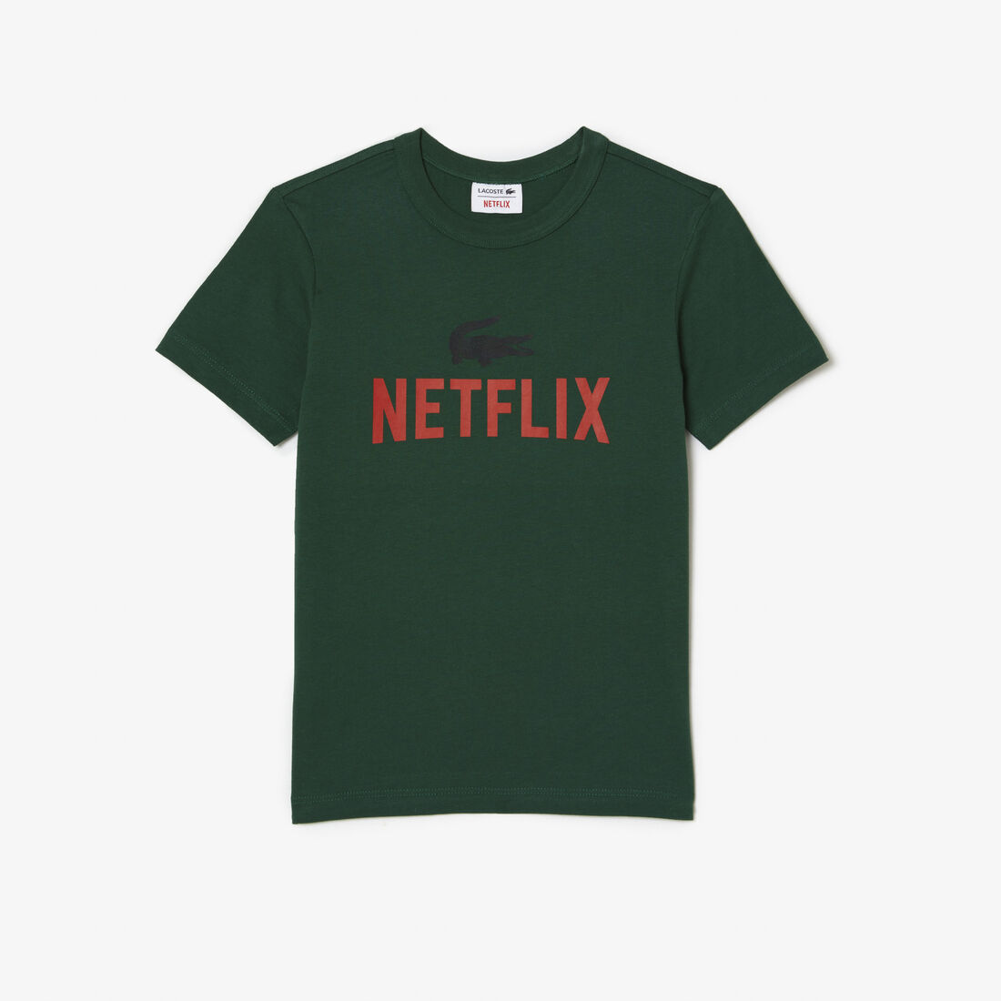 تيشيرت بطبعة قطن عضوي للأطفال مجموعة Lacoste x Netflix تيشيرت بطبعة قطن عضوي للأطفال مجموعة Lacoste x Netflix