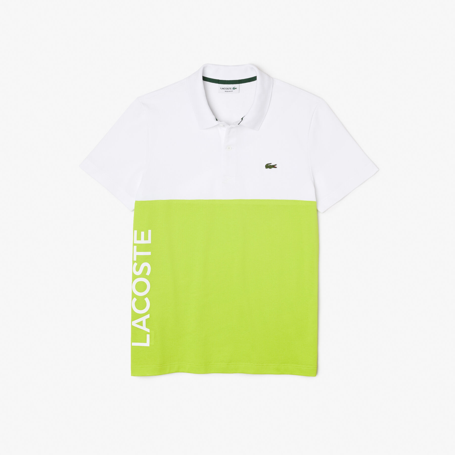 men s lacoste cotton pique colourblock polo shirt
