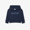 lacoste patch accent fleece badge hoodie