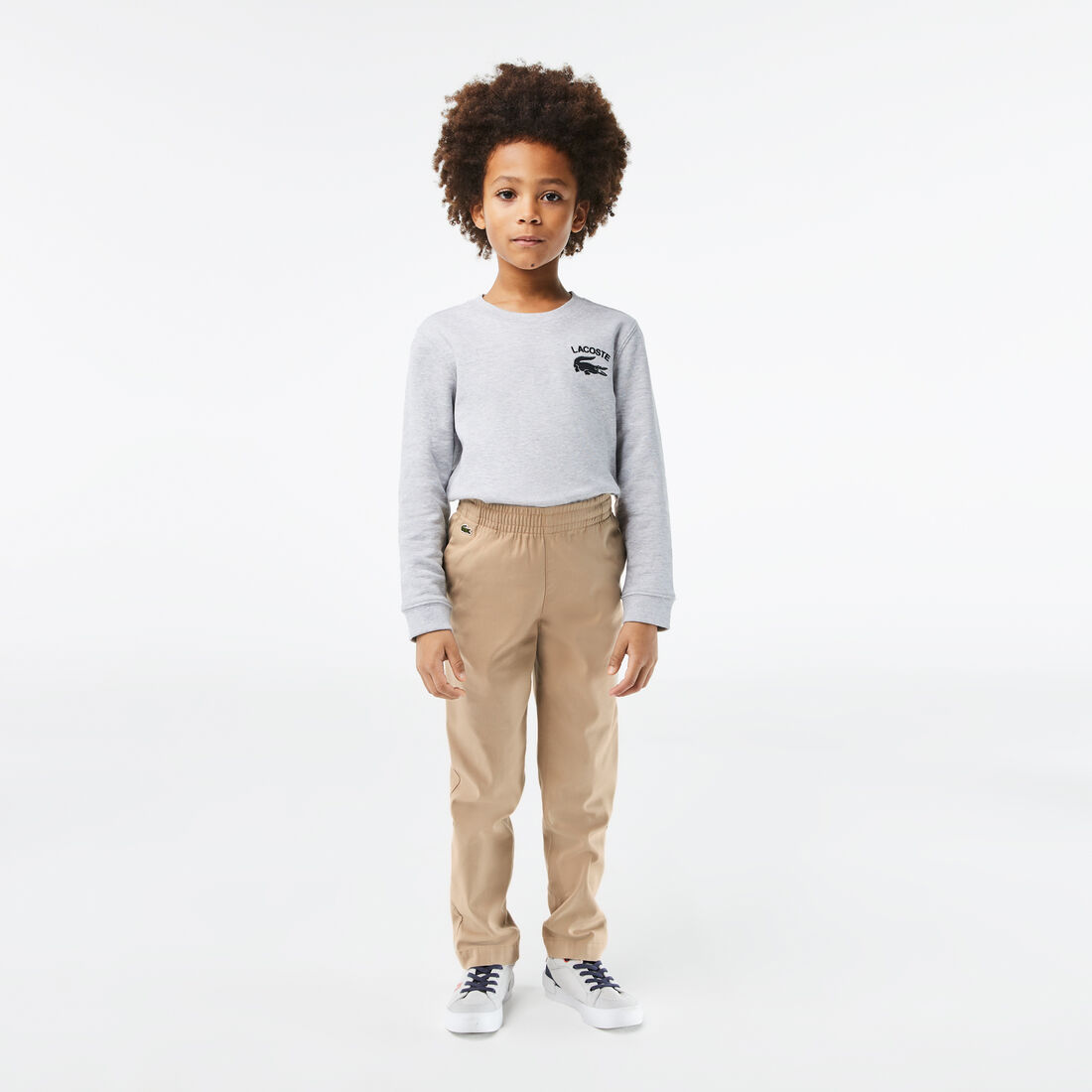 Boys' Lacoste Stretch Cotton Gabardine Chinos