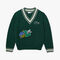 Men's Lacoste Holiday Comic Badge Striped V-Neck Sweater men s lacoste holiday comic badge striped v neck sweater