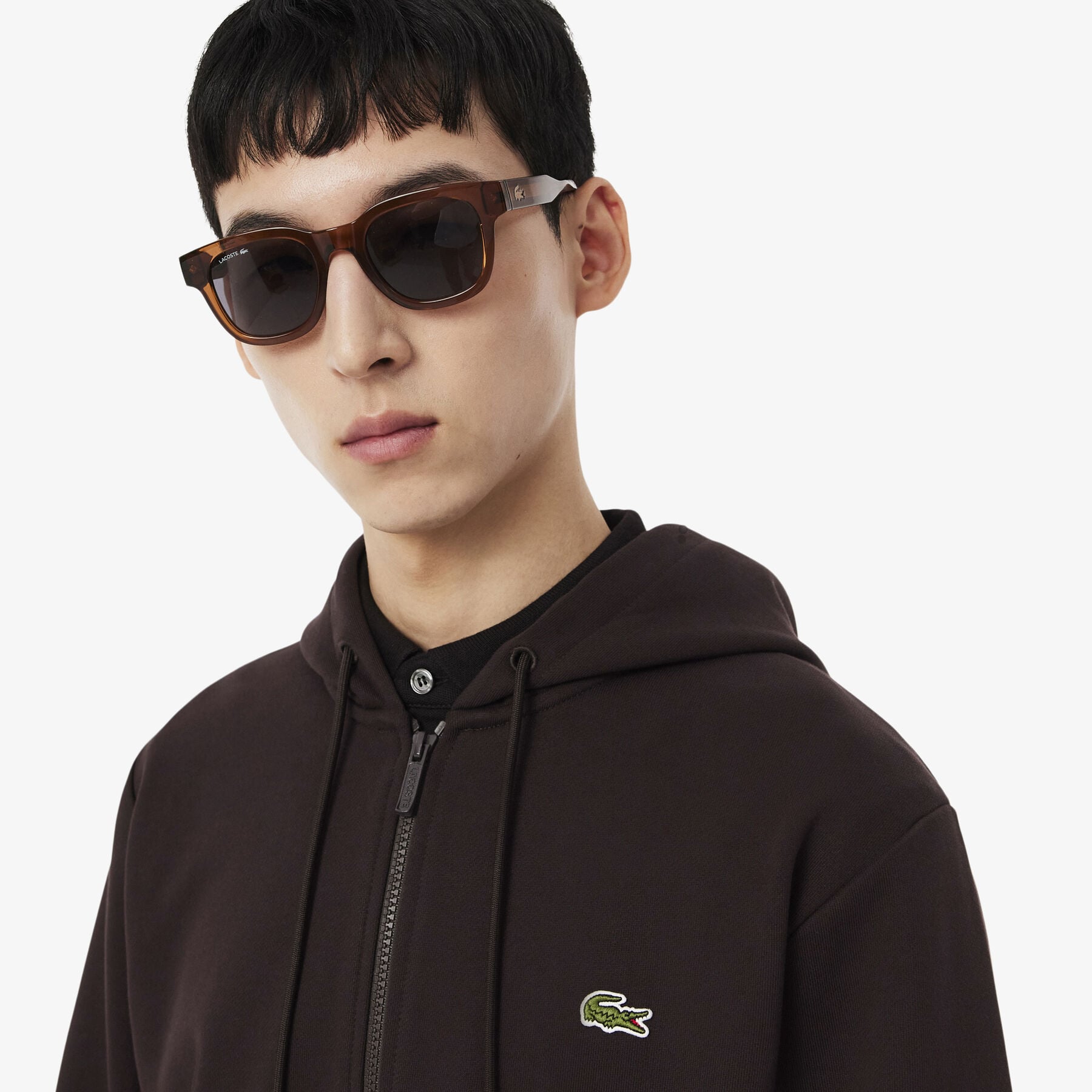 Classic Fit Zipped Fleece Sweatshirt Classic Fit Zipped Fleece Sweatshirt