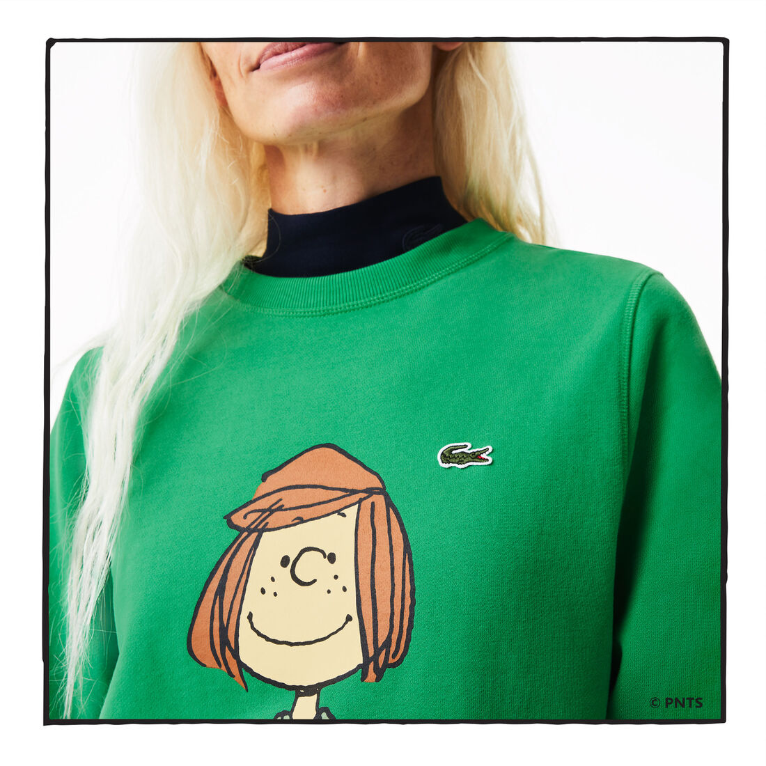 Women's Lacoste x Peanuts Crew Neck Organic Cotton Sweatshirt Women's Lacoste x Peanuts Crew Neck Organic Cotton Sweatshirt