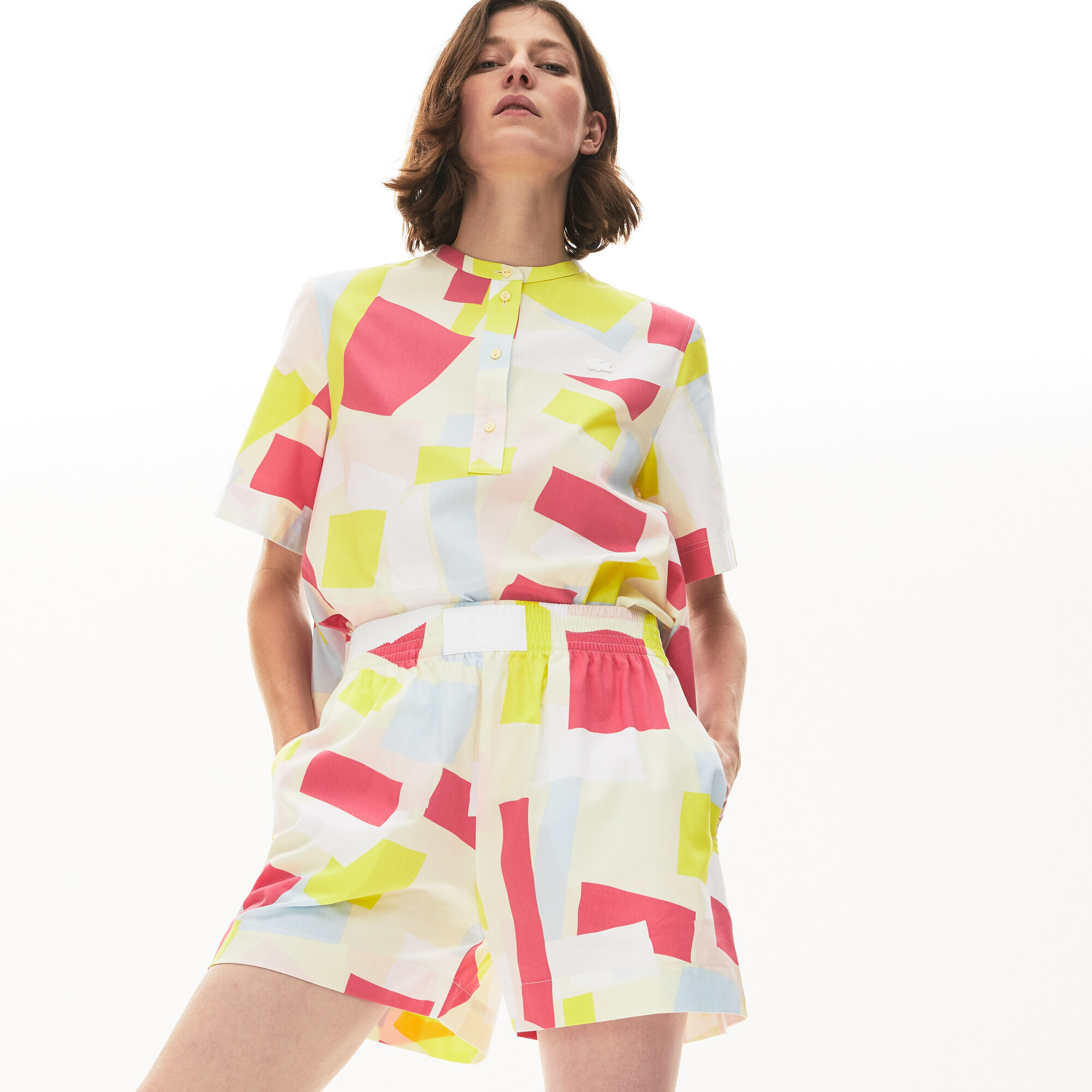 Women's Coloured Design Light Cotton Poplin Shorts Women's Coloured Design Light Cotton Poplin Shorts