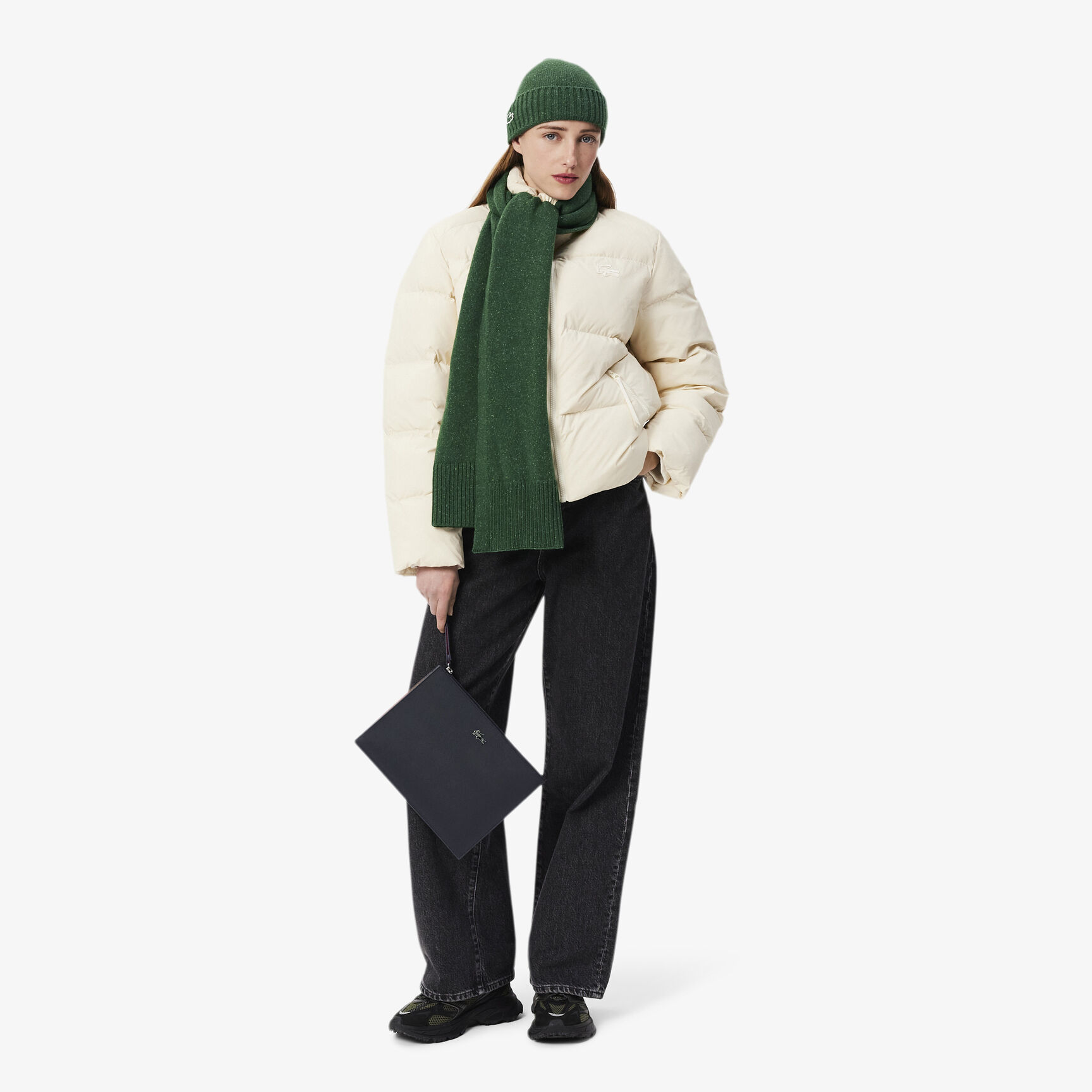 حقيبة آنا من قماش بيكيه المطلي