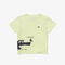 kids  lacoste crocodile print cotton jersey t shirt