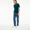 men s lacoste slim fit striped contrast collar petit piqu  polo shirt
