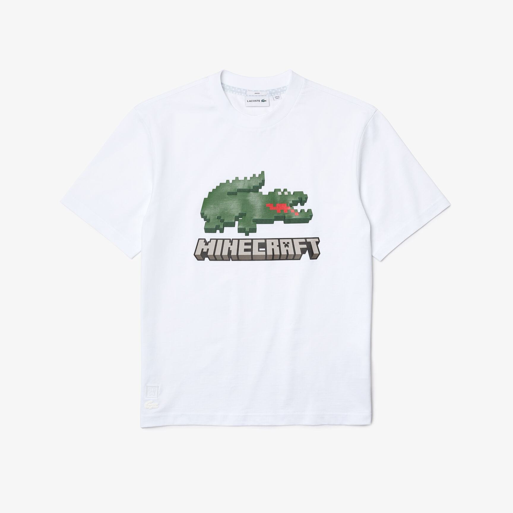 Unisex Lacoste x Minecraft Print Organic Cotton T-Shirt Unisex Lacoste x Minecraft Print Organic Cotton T-Shirt