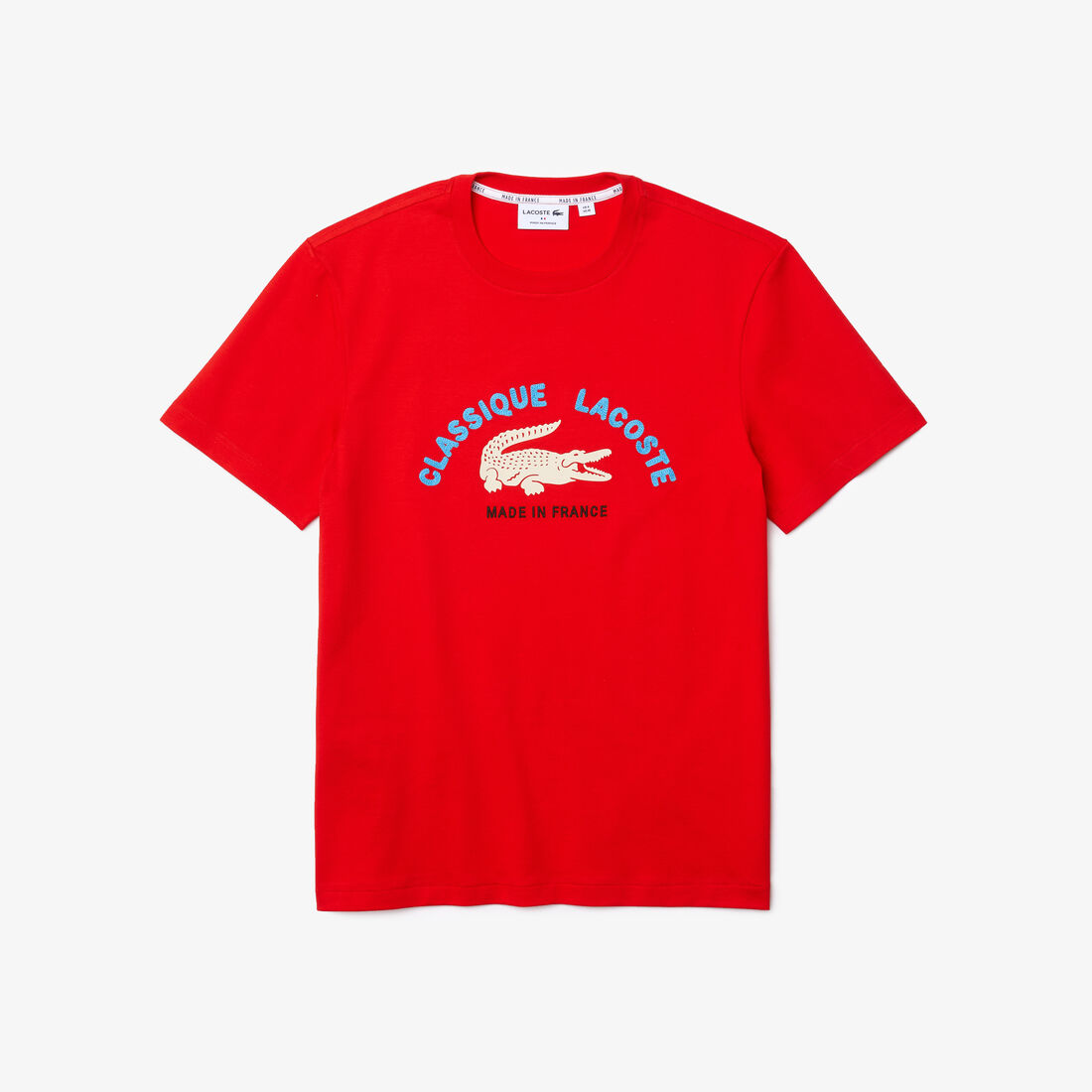 تي شيرت القطن العضوي المطرز للرجال مجموعة Made in France تي شيرت القطن العضوي المطرز للرجال مجموعة Made in France