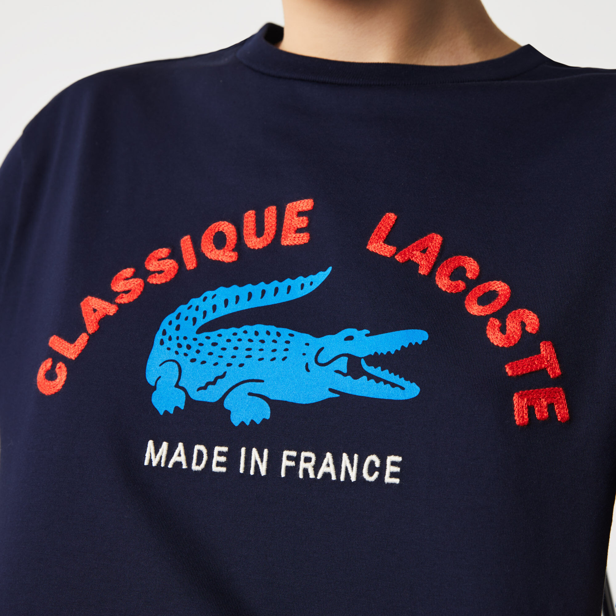 Women’s Made In France Embroidered Organic Cotton T-shirt Women’s Made In France Embroidered Organic Cotton T-shirt