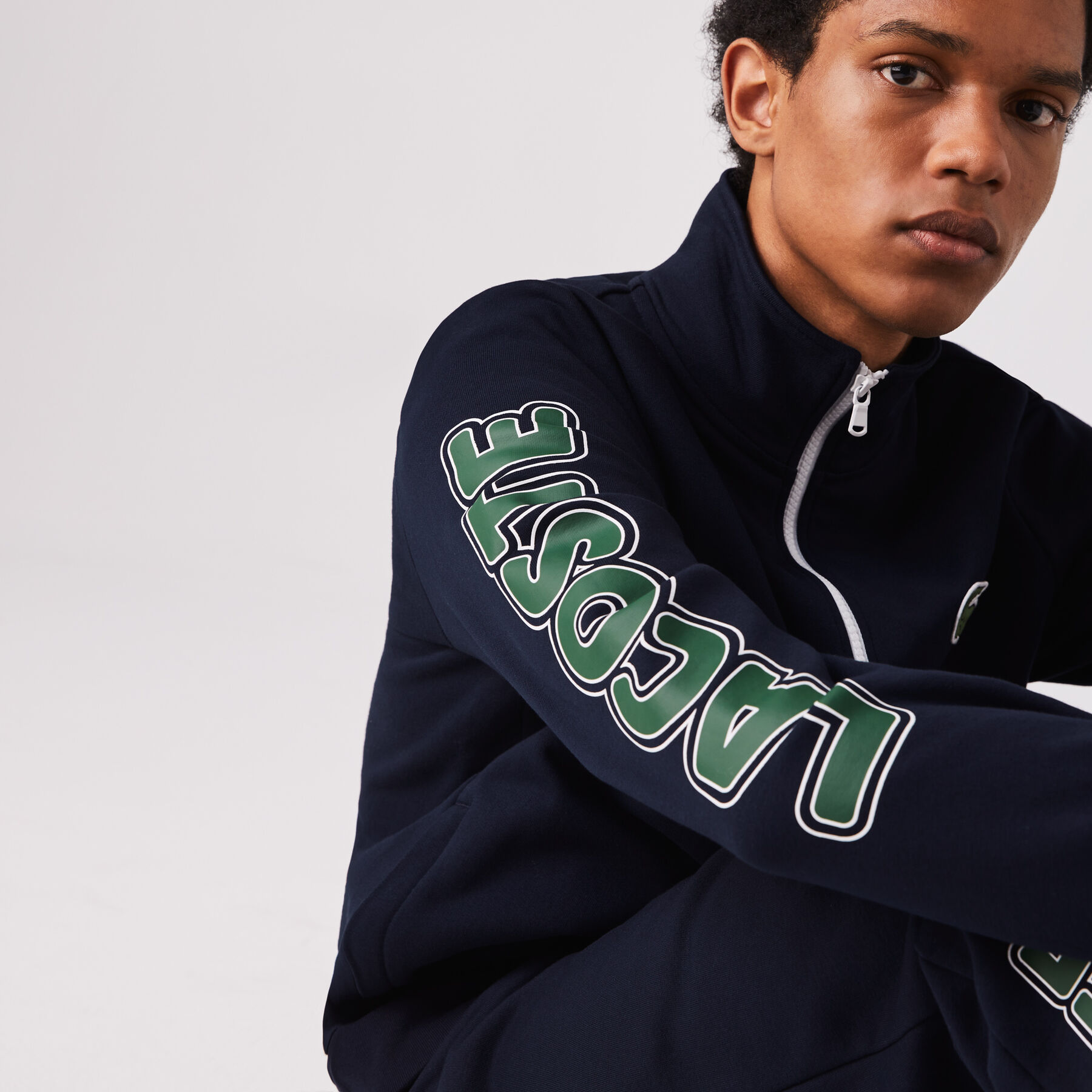 لاكوست بذلة رياضية صوف من مجموعة lacoste sport مع توقيع العلامة التجارية للرجال