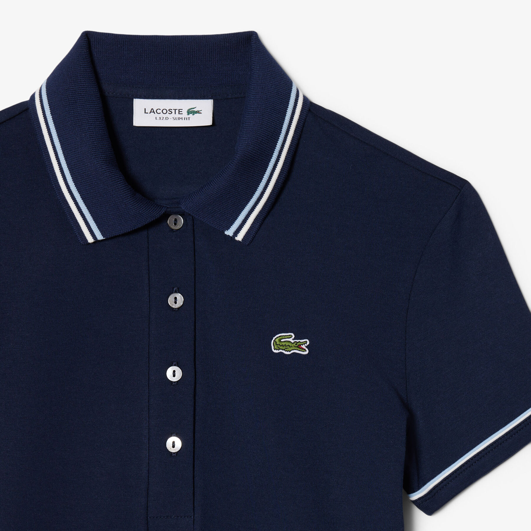 L.12.D Slim Fit Trim Detail Polo Shirt lacoste l 12 d slim fit trim detail polo shirt