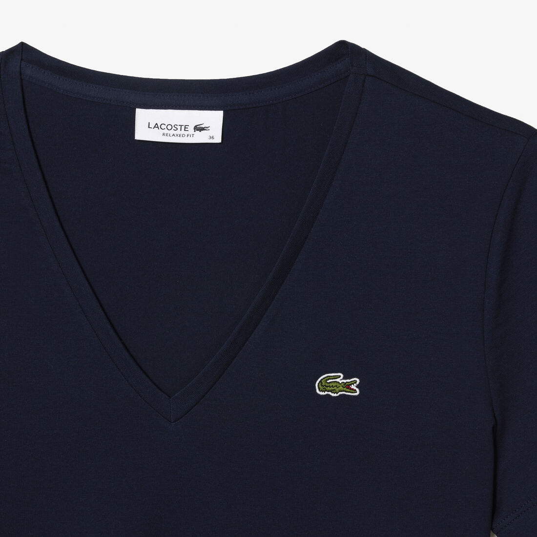 تي شيرت بقصّة عادية وطبعة مميزة لكلمة Lacoste تي شيرت بقصّة عادية وطبعة مميزة لكلمة Lacoste