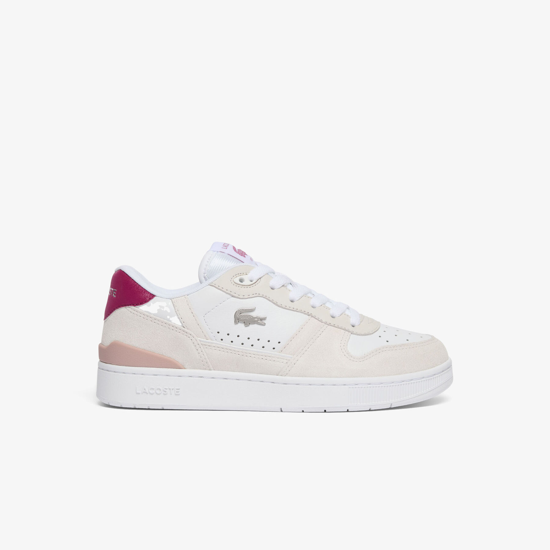 lacoste women s t clip set suede sneakers