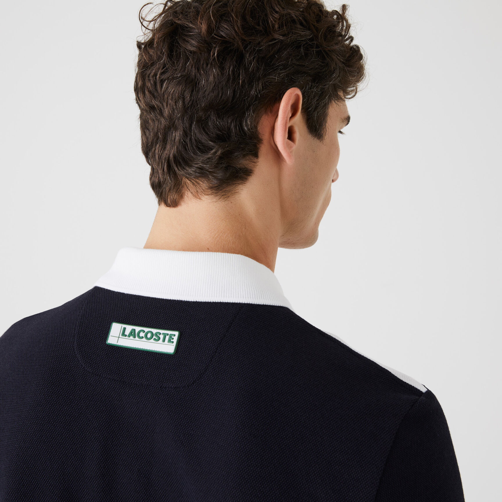 قميص بولو بيكيه بكتل ملونة من الأشكال الهندسية قصة عادية للرجال