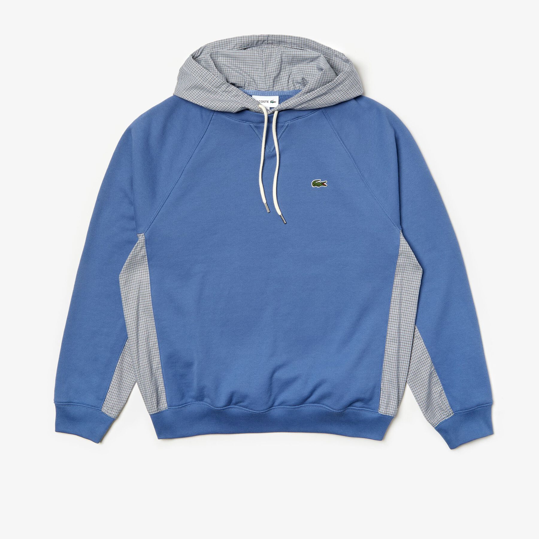 لاكوست قميص ثقيل للرجال من الصوف مع كلمة lacoste المزركشة بألوان متعددة