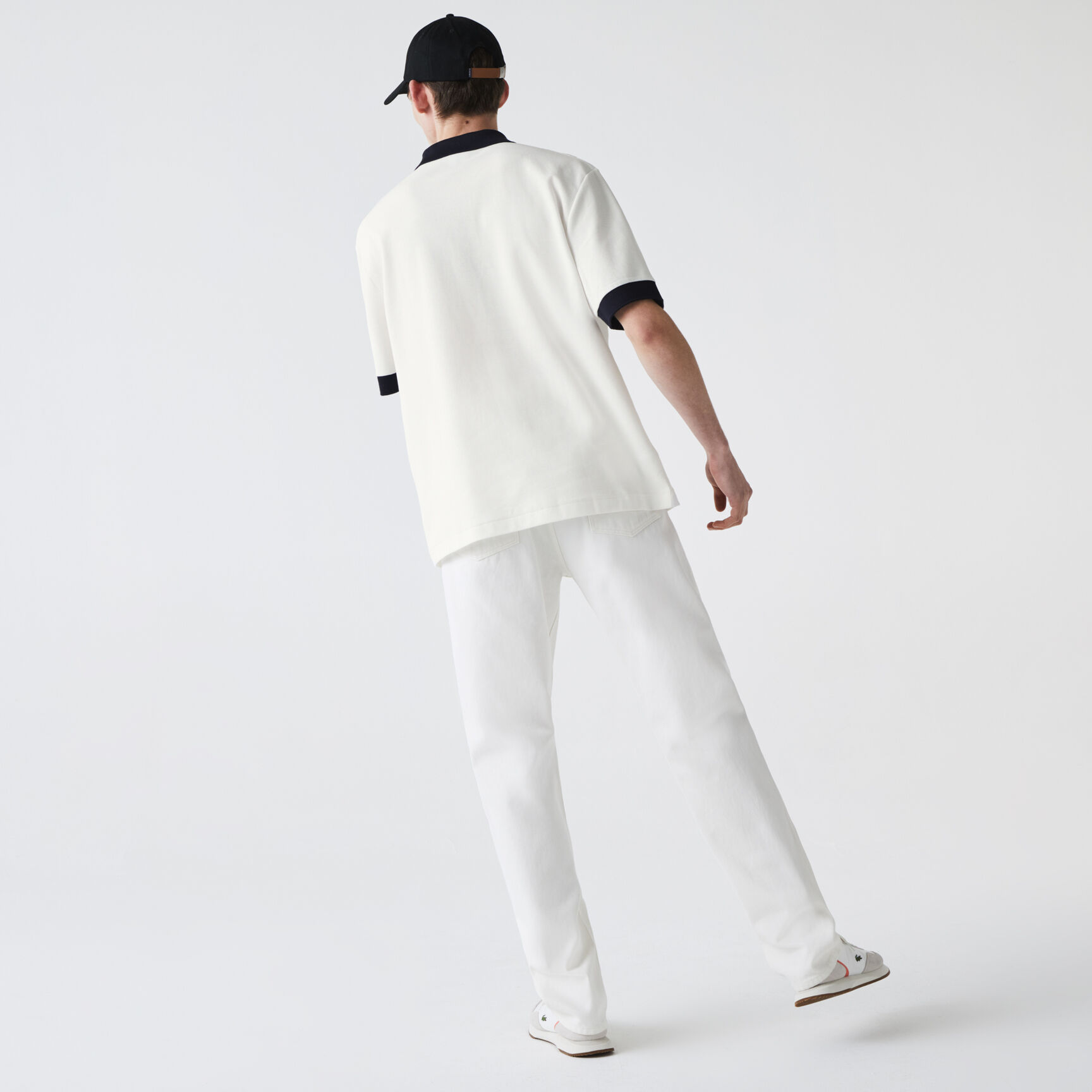 Men&rsquo;s Lacoste Loose Fit Textured Cotton Piqu&eacute; Polo