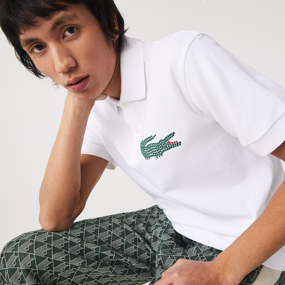 Men's Lacoste Made in France Classic Fit Organic Cotton Polo Shirt