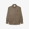 lacoste oversized printed satin shirt