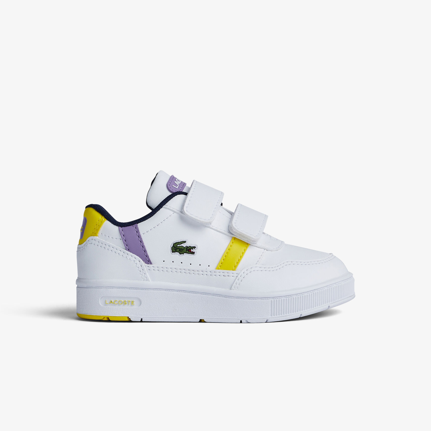 Infants' Lacoste T-Clip Synthetic Colour-Pop Trainers