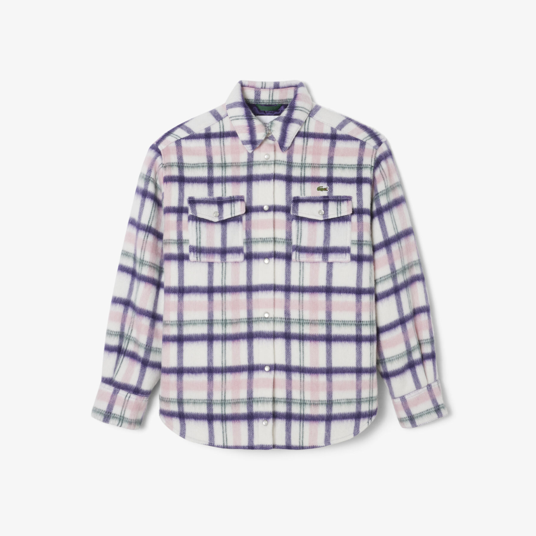 Oversized Quilted Wool Overshirt lacoste oversized quilted wool overshirt