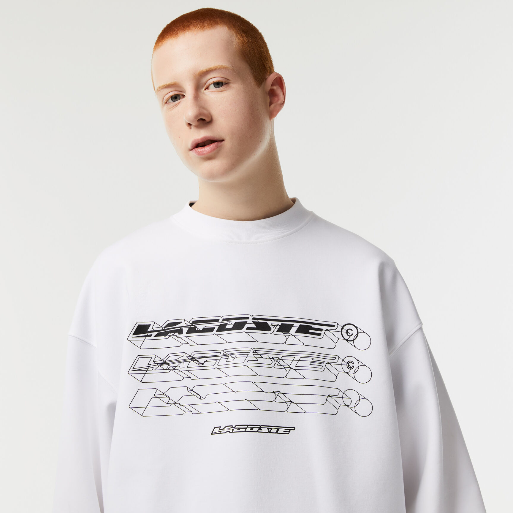 Men&rsquo;s Lacoste Loose Fit Branded Sweatshirt