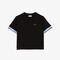 Girls' Lacoste Branded Short T-shirt girls lacoste branded short t shirt